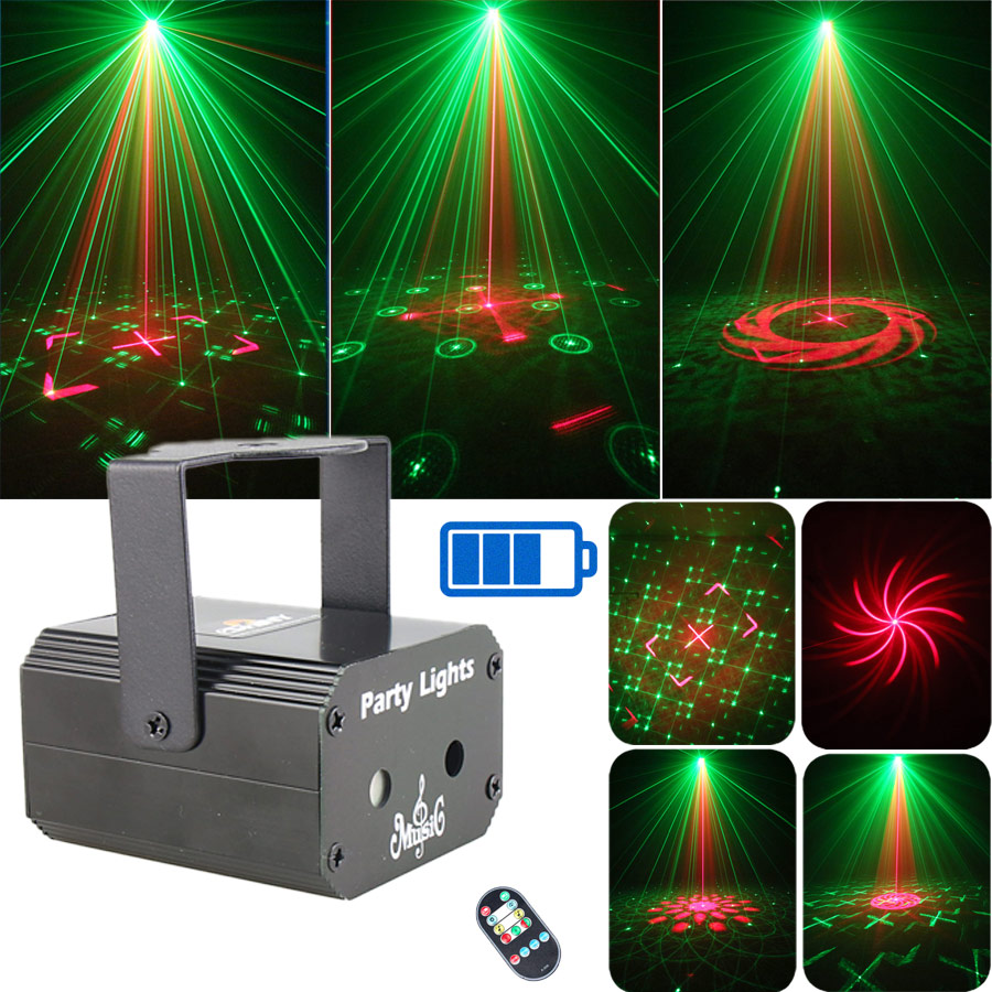 Drawing Projector Kids - Rechargeable Battery Disco Light DJ R&G