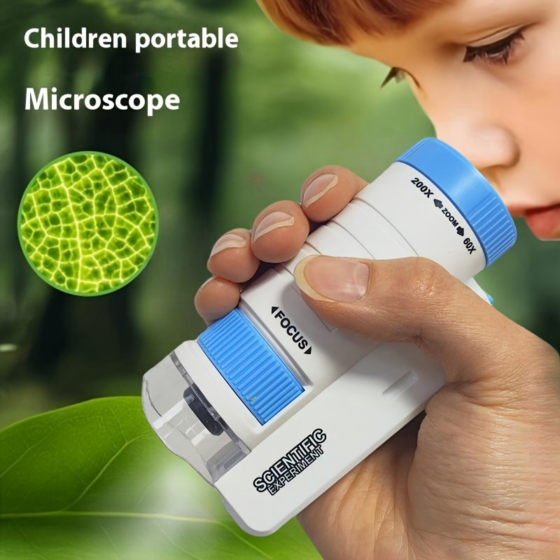Kids Doctor Education - Handheld Microscope Kit Portable Biological Science