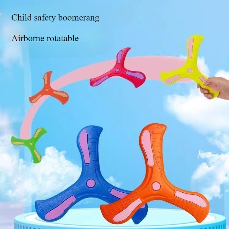 Kids Outdoor Education - Children Boomerang Soft Three-leaf Cross Adult-kids