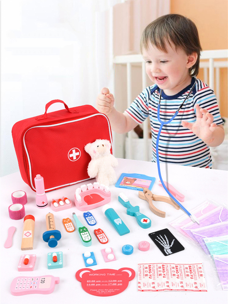 Pretend Play Doctor Toys Woode - Kids Doctor Education recension och pris