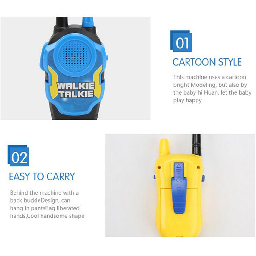 2 Pieces 50M Toy Walkie Talkie - Kids Outdoor Education recension och pris