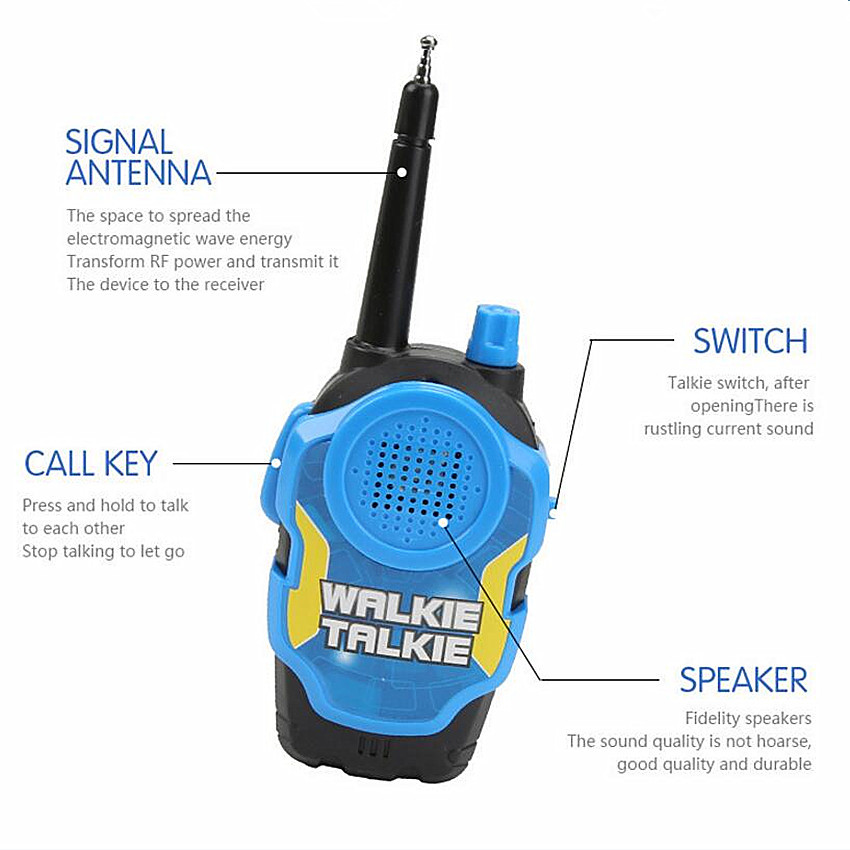 2 Pieces 50M Toy Walkie Talkie - Kids Outdoor Education recension och pris