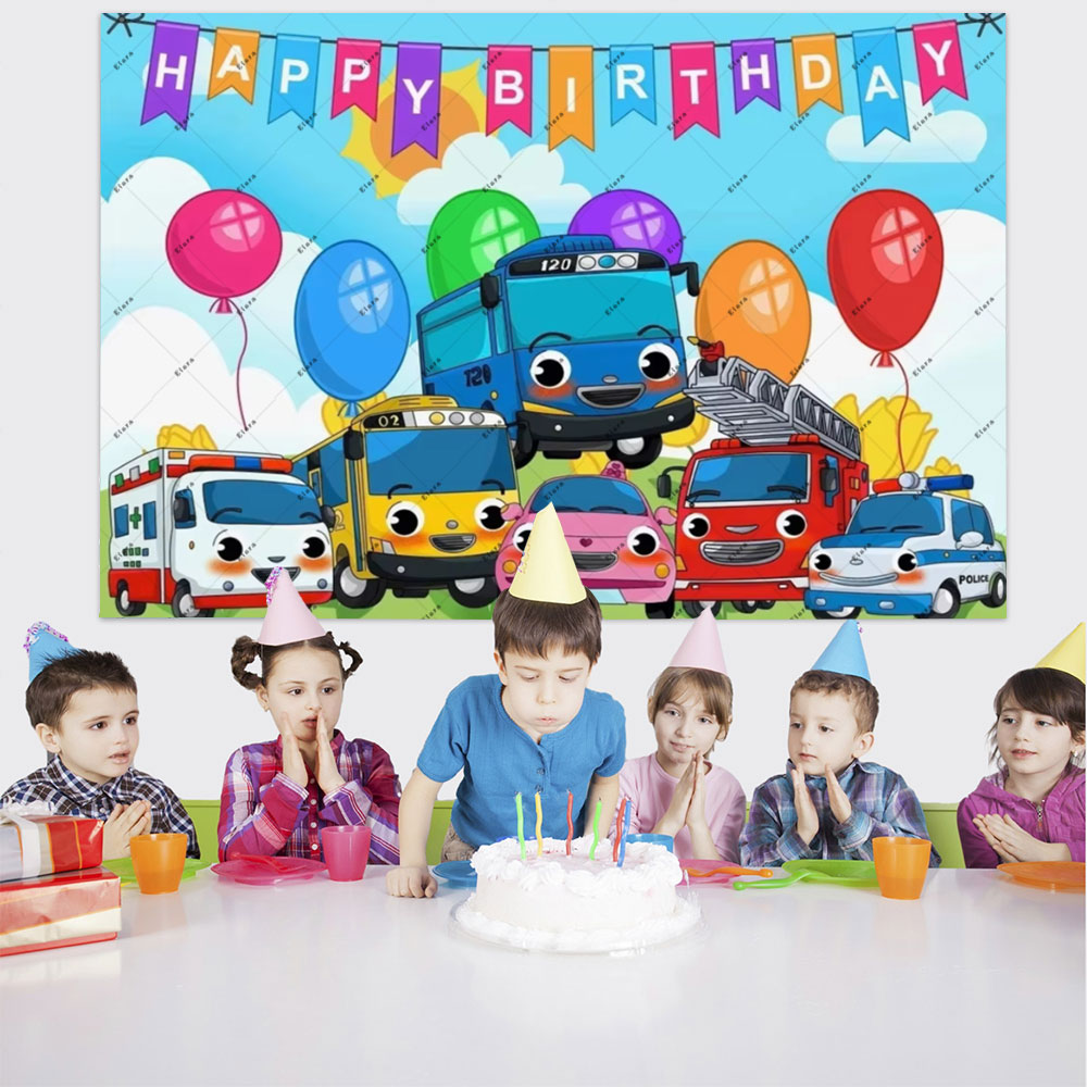 Cartoon Anime The Little Bus K - Kids Education Banner recension och pris