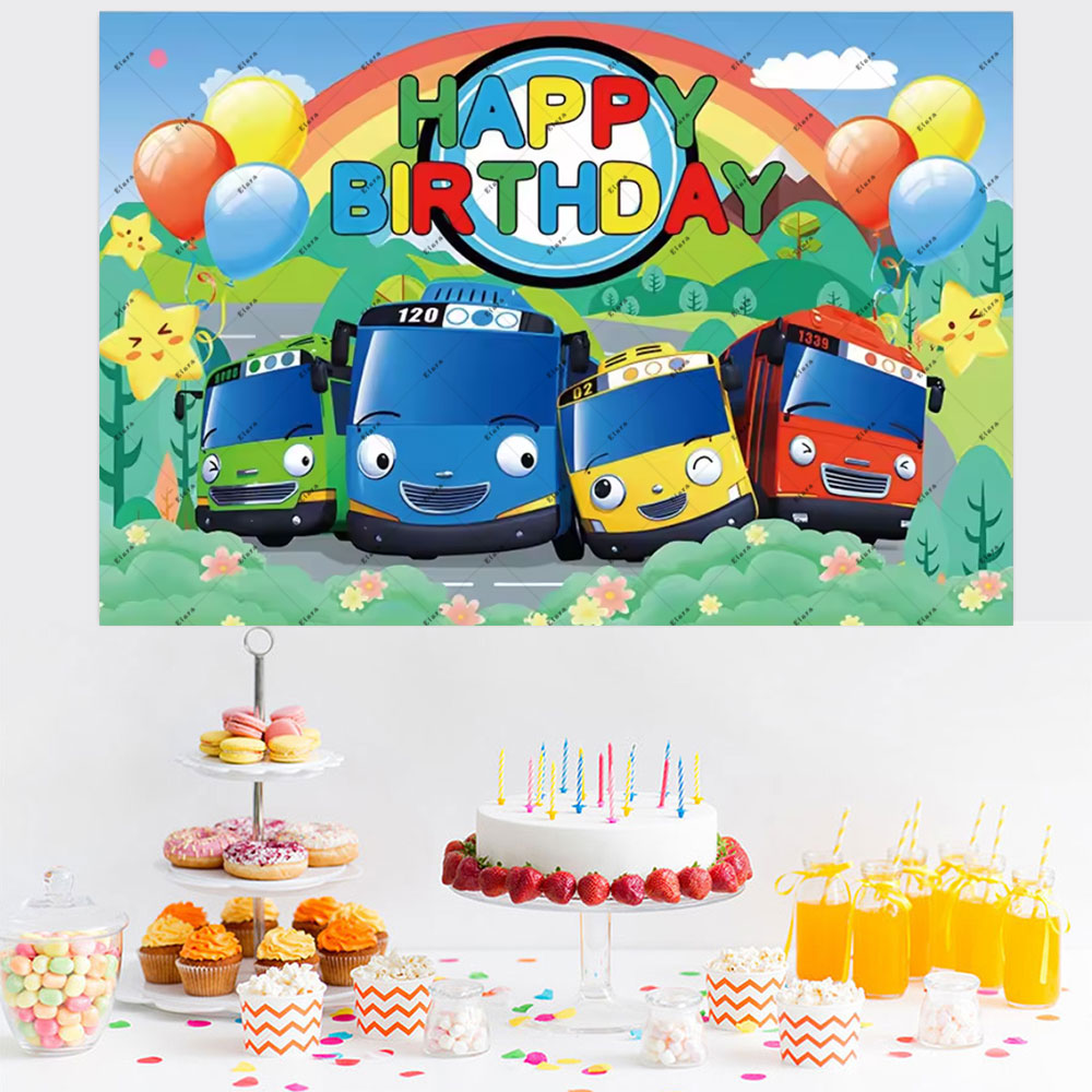 Cartoon Anime The Little Bus K - Kids Education Banner recension och pris
