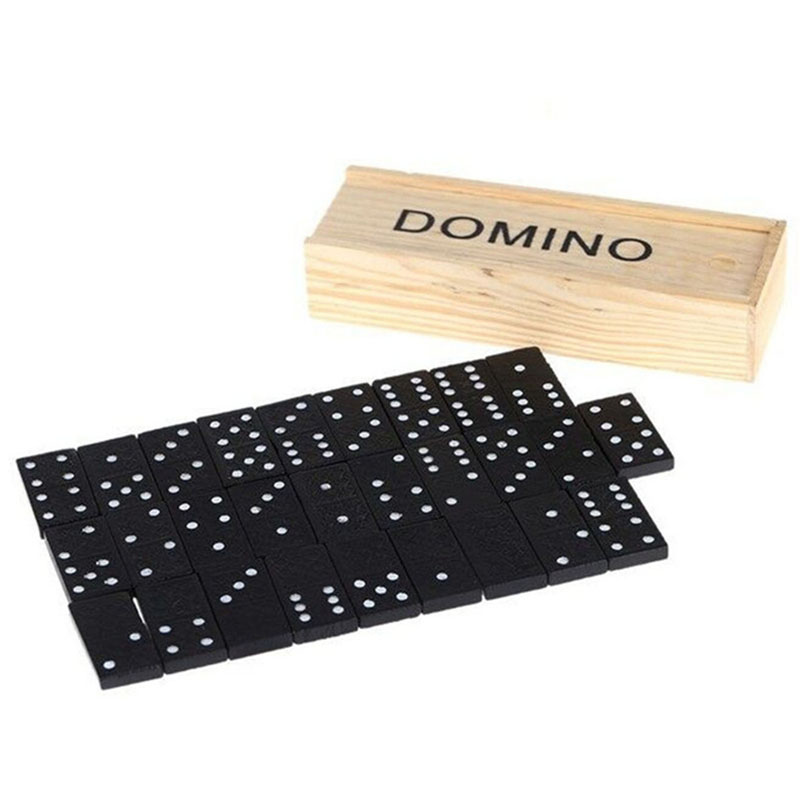 28pcs/Set Wooden Domino Board  - Kids Outdoor Education recension och pris