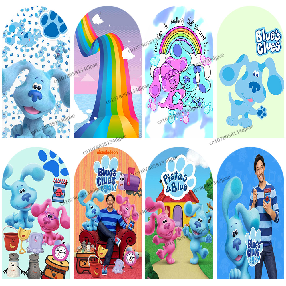 Blue Clues Arch Backdrop Photo - Kids Education Banner recension och pris