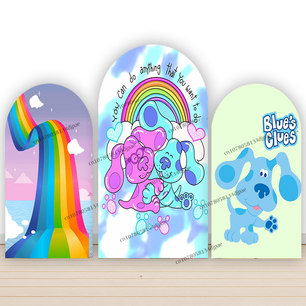 Blue Clues Arch Backdrop Photo - Kids Education Banner recension och pris