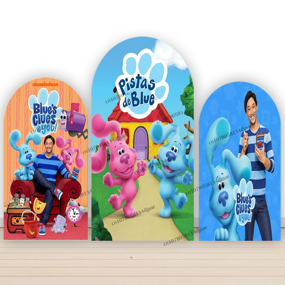 Blue Clues Arch Backdrop Photo - Kids Education Banner recension och pris