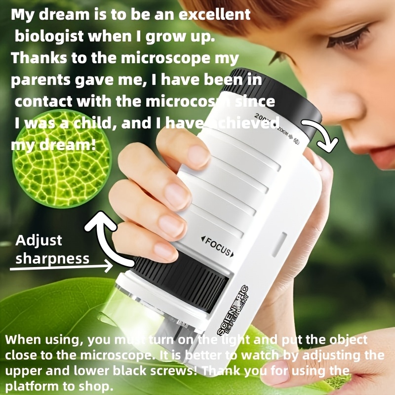 Handheld Microscope Kit Portab - Kids Doctor Education recension och pris