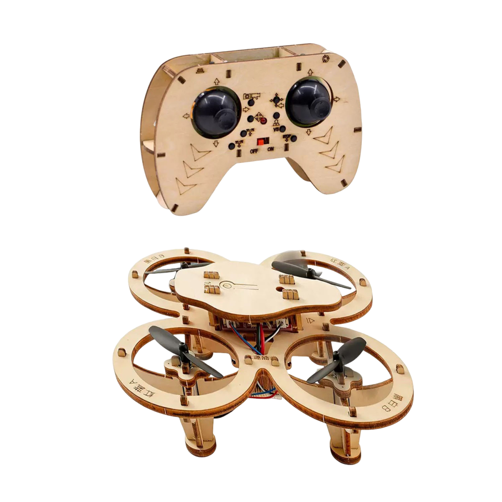 Natural Wood DIY Drone Model K - Kids Outdoor Education recension och pris