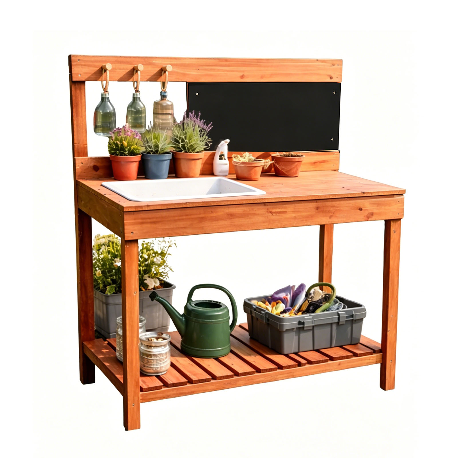 Wooden Potting Benches For Chi - Kids Outdoor Education recension och pris
