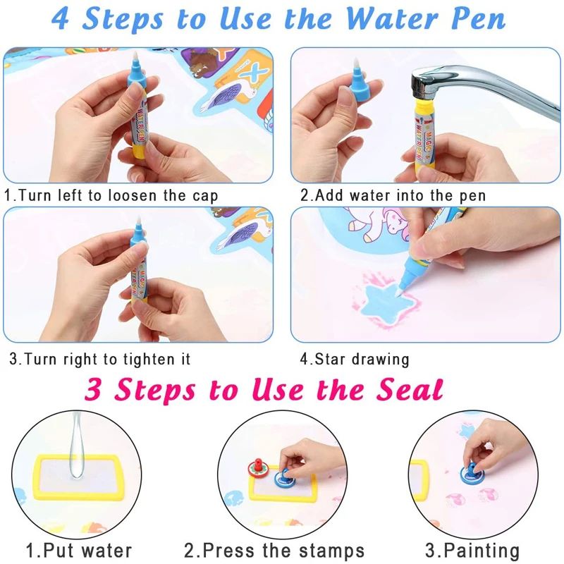 Coolplay Magic Water Drawing M - Kids Education Rug recension och pris