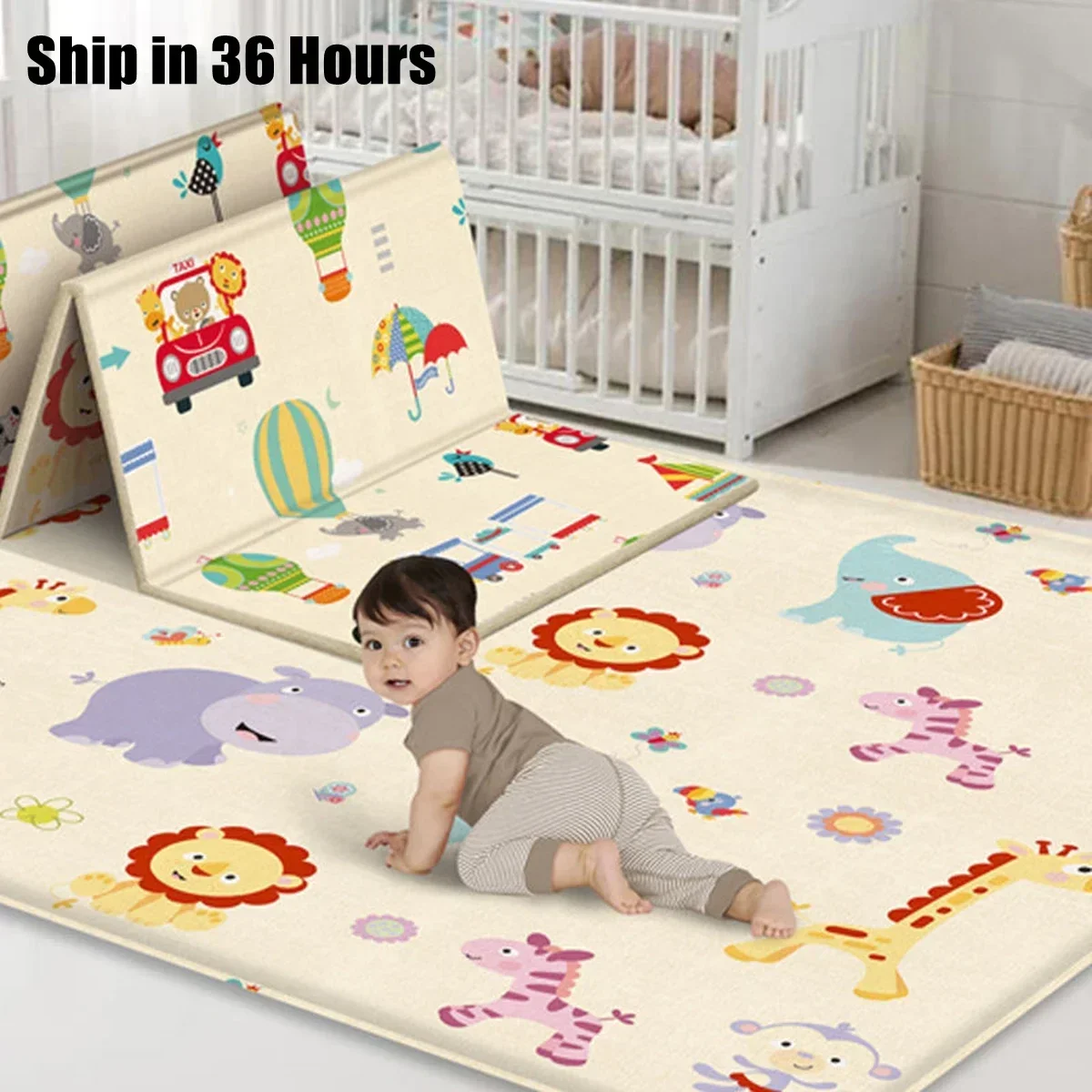 XPE Foldable Baby Play Mat Chi - Kids Education Rug recension och pris