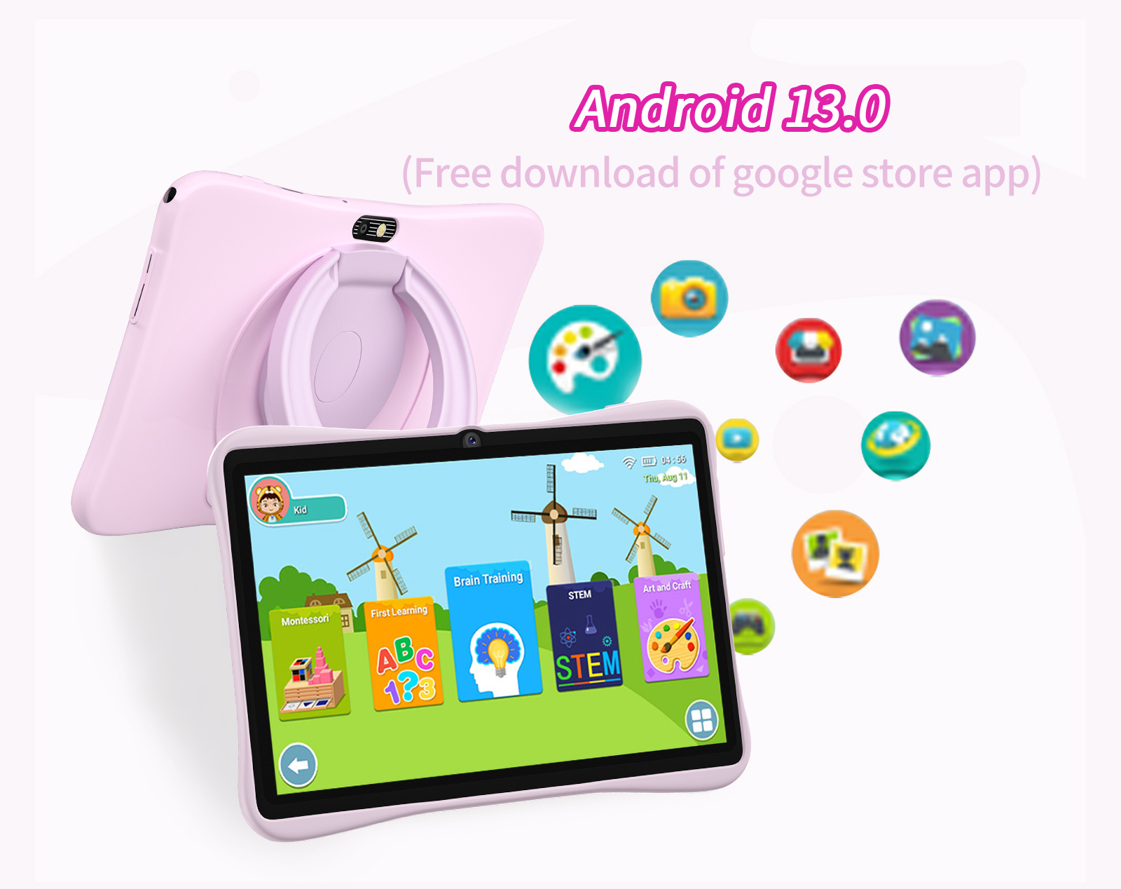 7-inch Kids Tablet 4GB+64GB, Q - Japanese Kids Education recension och pris