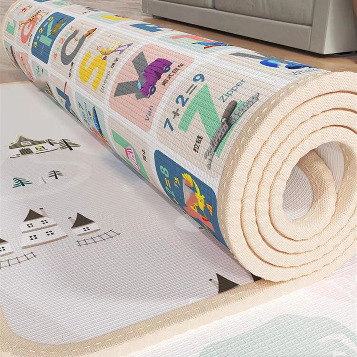 Cartoon Baby Play Mat 5 sizes  - Kids Education Rug recension och pris