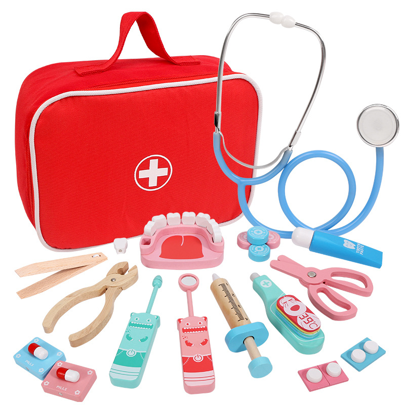 Wooden Pretend Play Doctor Edu - Kids Doctor Education recension och pris