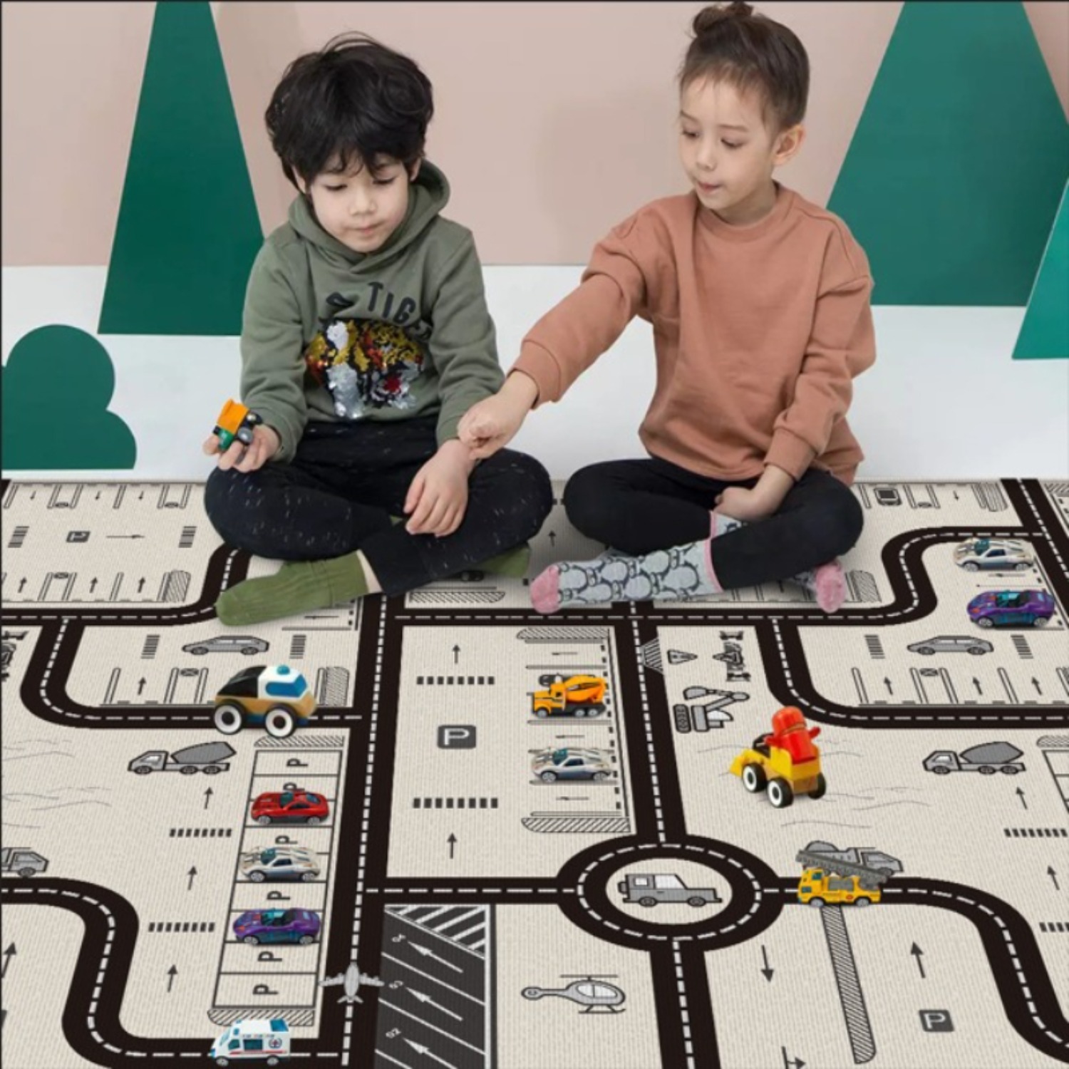 Foldable Baby Play Mat Childre - Kids Education Rug recension och pris