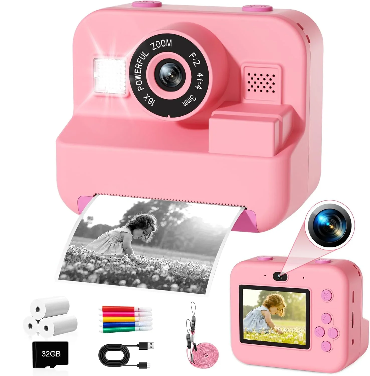 Digital Children Camera, Insta - Japanese Kids Education recension och pris