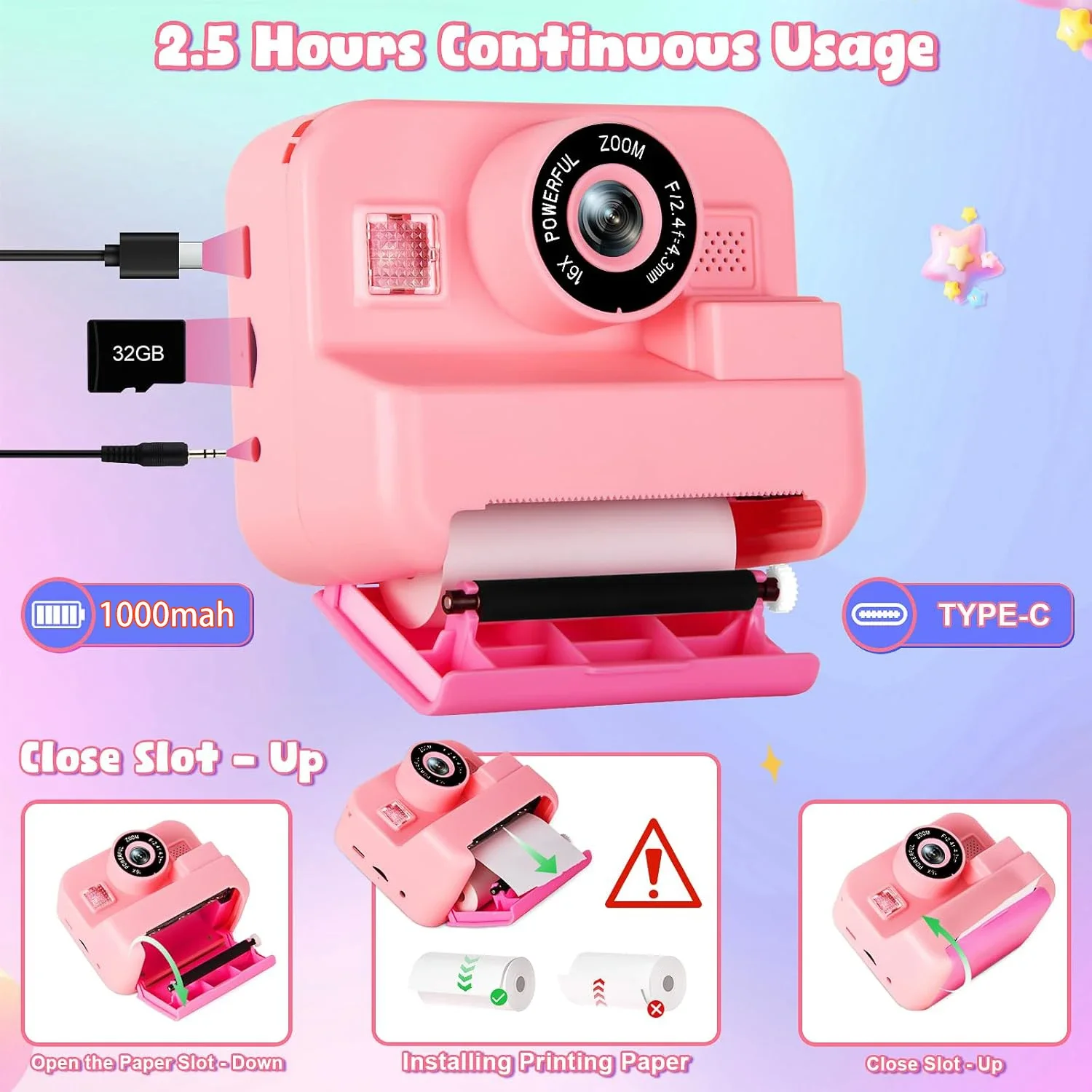 Digital Children Camera, Insta - Japanese Kids Education recension och pris