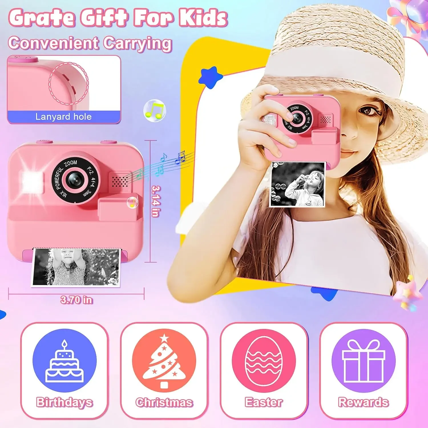 Digital Children Camera, Insta - Japanese Kids Education recension och pris