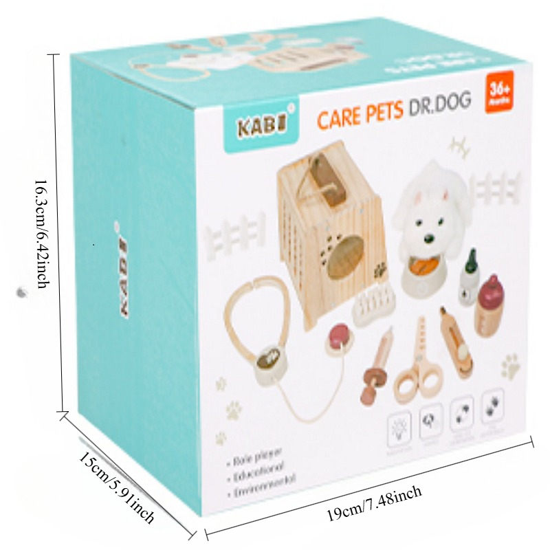 Wooden Pet Doctor Kit Kids Pre - Kids Doctor Education recension och pris