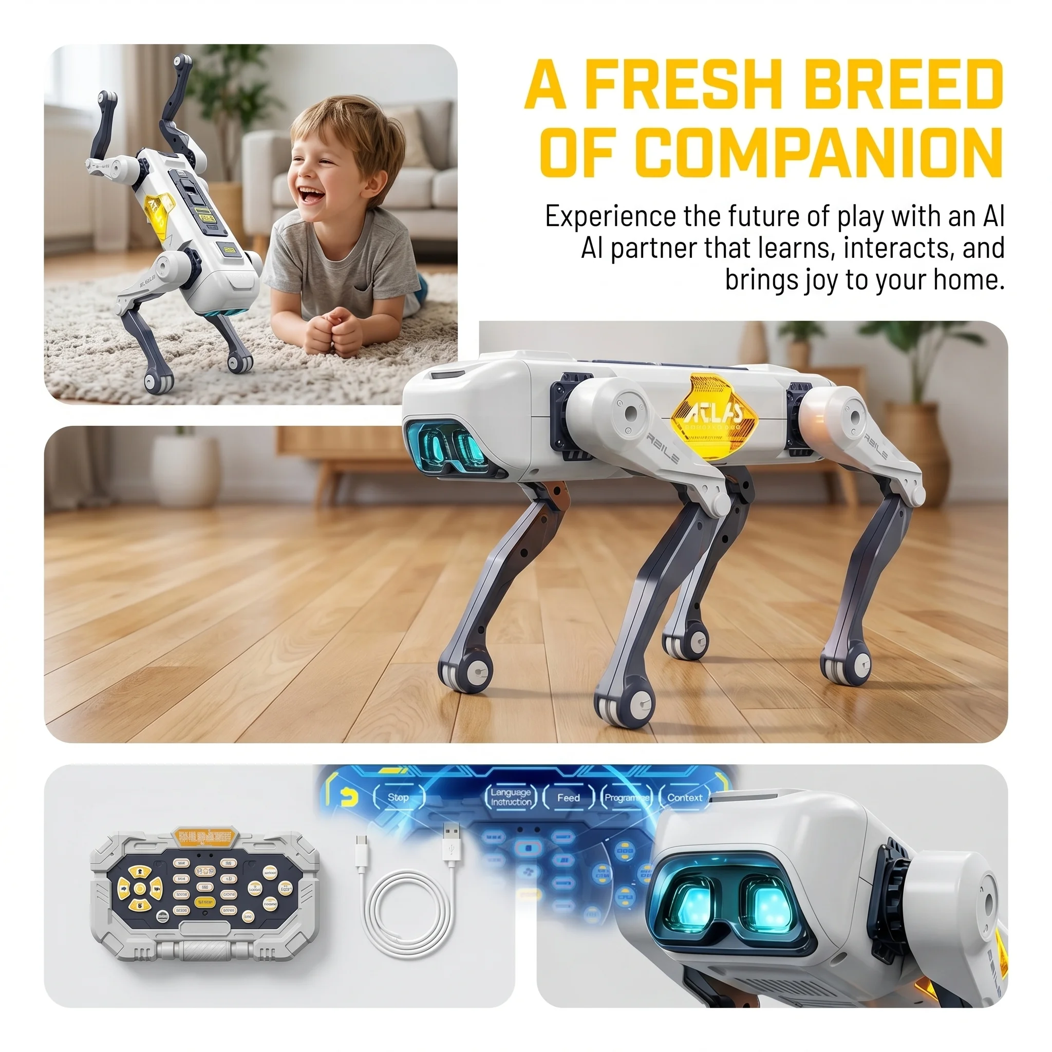 AI Smart Robot Dog, Voice & AP - Kids Educational Resources recension och pris