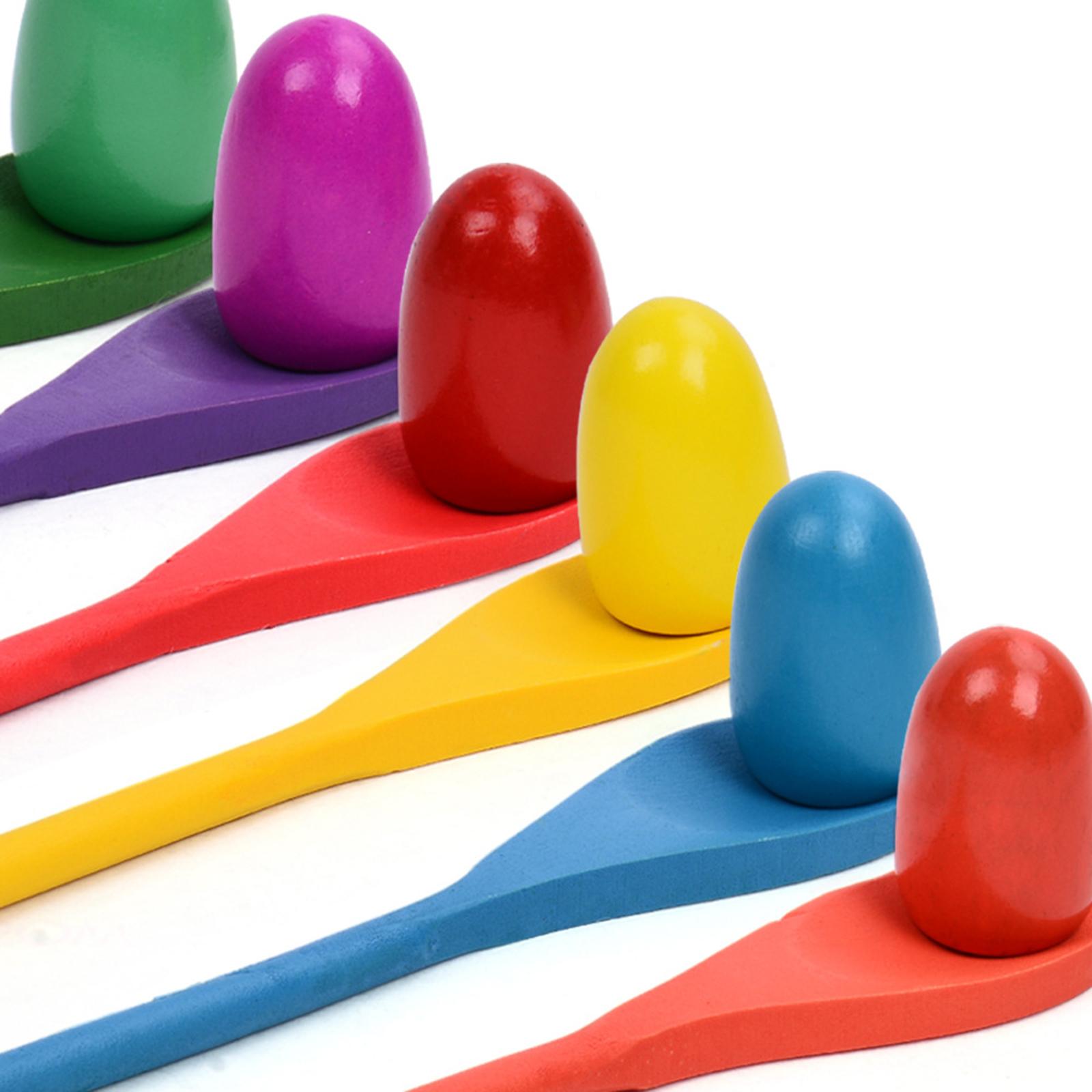 6 Pieces Egg Spoon Race Game H - Kids Outdoor Education recension och pris