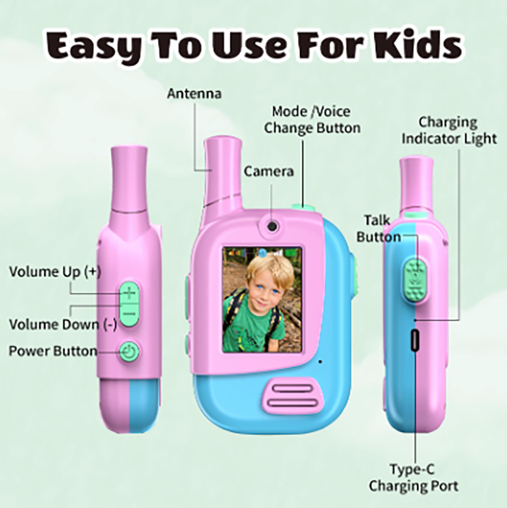 2 Pack Rechargeable Kids Video - Kids Outdoor Education recension och pris