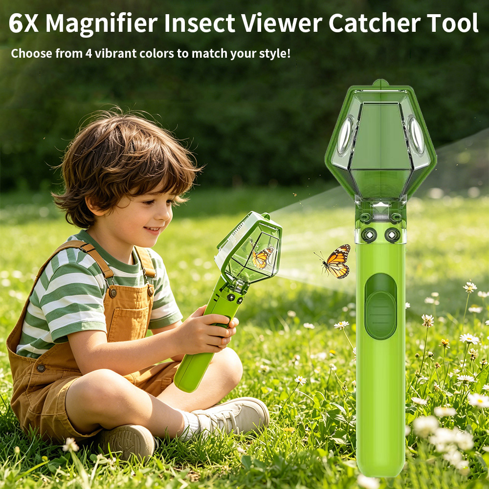 6X Magnifier Kids Bug Catcher, - Kids Outdoor Education recension och pris